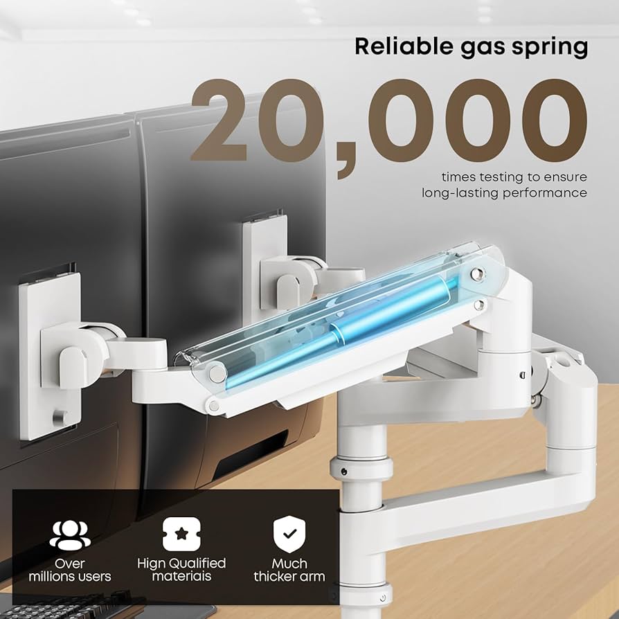 モニターアーム デュアル 17～49インチ対応 上下2画面　VESA規格対応 Amazon.co.jp: WORLDLIFT モニターアーム デュアル 17～49インチ